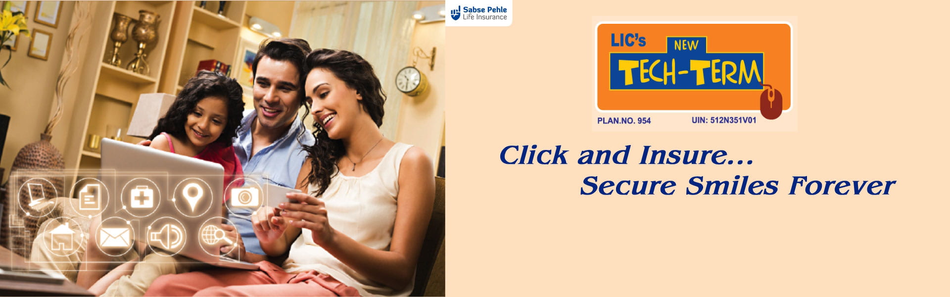 LIC Tech Term Plan | Secure Smile Forever with Term Insurance Plan |  Official website of Life Insurance Corporation of India.